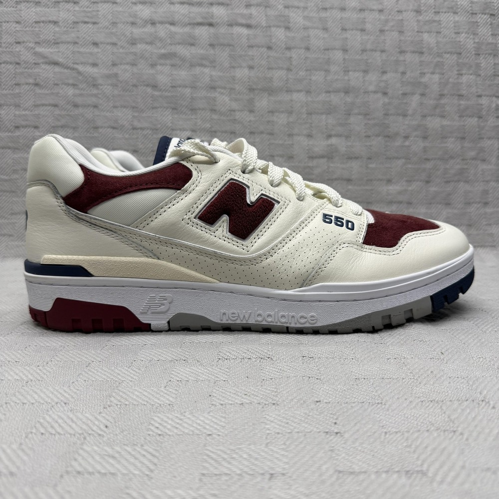 New Balance 550 Maroon Navy Men's Size 13 BB550VRC